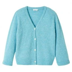 Blå American Vintage East Cardigan - Mottled River Cardigan Blue