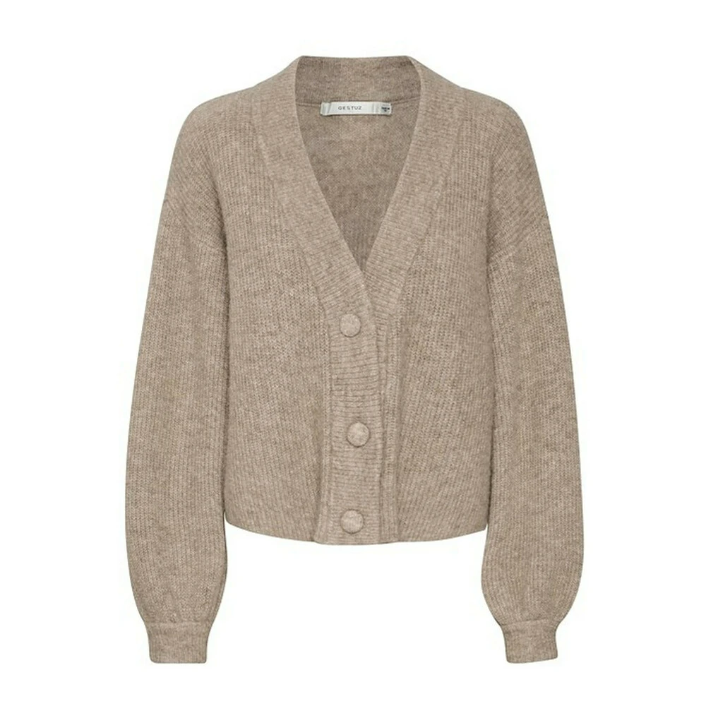Gestuz Alphagz V-Cardigan 10905933 Beige 3 Gestuz Alphagz V-Cardigan 10905933 Beige