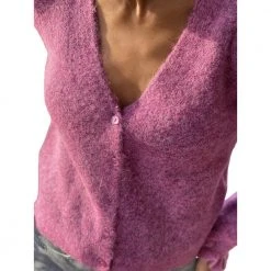 Rosa Selected Femme Slfsia Juma Ls Knit Cardigan Cardigan Pink -dame-cardigans Butikk unnamed file 564
