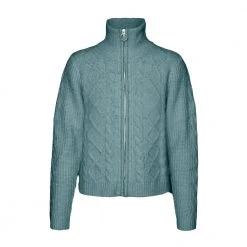 Grønn Vero Moda Vmalba Ls Zip Cardigan Ga Boo Cardigan Green