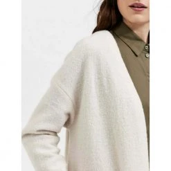 Selected Femme Darla Ls Knit Cardigan Beige -dame-cardigans Butikk unnamed file 611