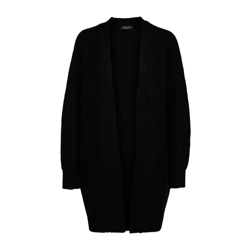 Selected Femme Slflulu Ls Knit Long Cardigan Black 7 Selected Femme Slflulu Ls Knit Long Cardigan Black - Bilde 5