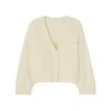 Hvit American Vintage Pinobery Gilets Gensere White -dame-cardigans Butikk unnamed file 632