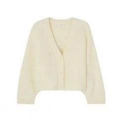 Hvit American Vintage Pinobery Gilets Gensere White