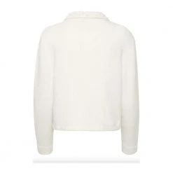 Hvit Gestuz Alphagz Collar Cardigan Jakke White -dame-cardigans Butikk unnamed file 641