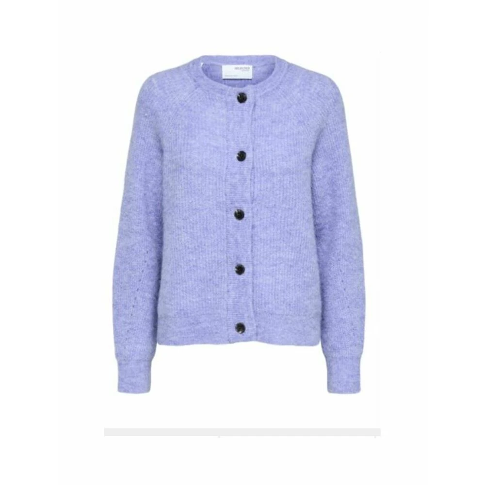 Selected Femme Lulu Knit Short Cardigan Blue 4 Selected Femme Lulu Knit Short Cardigan Blue - Bilde 2