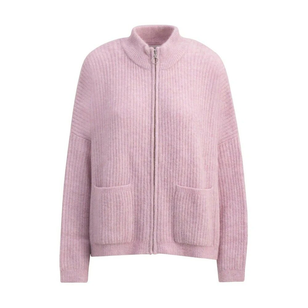 Holzweiler Penguin Knit Cardigan Overdeler Purple 3 Holzweiler Penguin Knit Cardigan Overdeler Purple