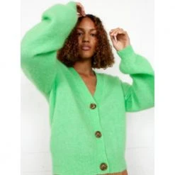 Second Female Drop Shoulder Cardigan Green -dame-cardigans Butikk unnamed file 689