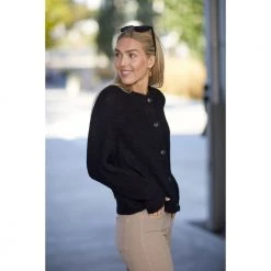 Selected Femme Petite Alpaca Cardigan Black -dame-cardigans Butikk unnamed file 7