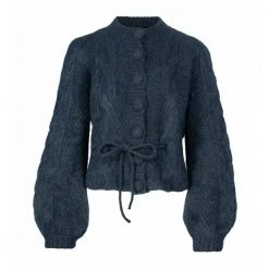 Ella&il Buttoned Cardigan Blue