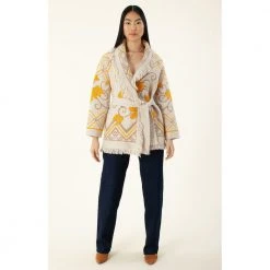 Beige Hale Bob Romina Wool Blend Cardigan Jakke Beige -dame-cardigans Butikk unnamed file 761