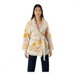 Beige Hale Bob Romina Wool Blend Cardigan Jakke Beige -dame-cardigans Butikk unnamed file 762