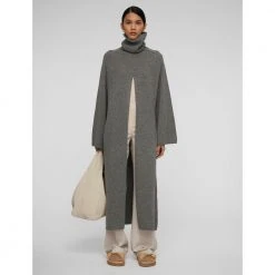 Joseph Viviane Dress O`size Knit And Dress Gray -dame-cardigans Butikk unnamed file 773