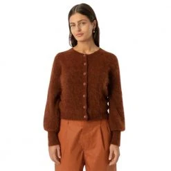 Cathrine Hammel Mohair Petit Cardigan Brown