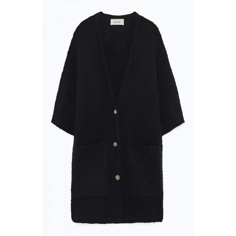 American Vintage Boo275H19 Cardigan Black 3 American Vintage Boo275H19 Cardigan Black