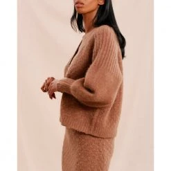 BY TIMO Soft Cardigan Brown