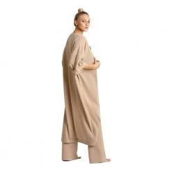 Kashmina Kaftan Cardigan Beige -dame-cardigans Butikk unnamed file 893