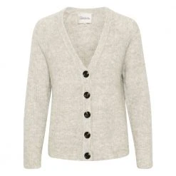 My Essential Wardrobe THE KNIT CARDIGAN Brown