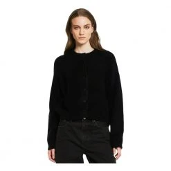 One & Other Tommy Knitted Cardigan Black -dame-cardigans Butikk unnamed file 962