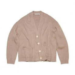 Acne Studios Cardigan Sweater Overdeler Beige