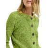 Selected Femme Dark Citron Sia Ls Knit Cardigan Green -dame-cardigans Butikk unnamed file 999
